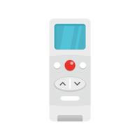 Modern remote control conditioner icon, flat style vector