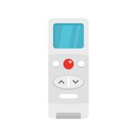 Modern remote control conditioner icon, flat style vector