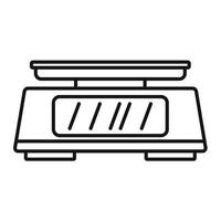 Lab scales icon, outline style vector