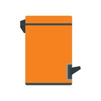 Kitchen bin icon, flat style vector