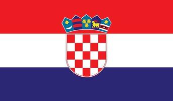 imagen de la bandera de croacia vector