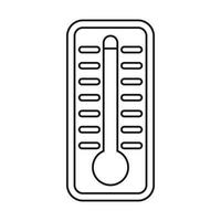 Thermometer indicates high temperature icon vector