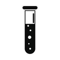 Test tube icon, simple style vector