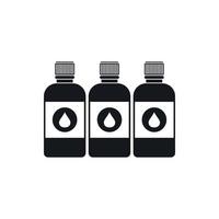 Printer ink bottles icon, simple style vector