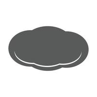 nube icono vector simple