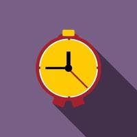 icono de reloj de mesa, estilo plano vector