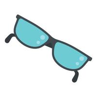 Eyeglasses icon, flat style vector