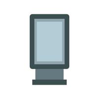 Blank lightbox icon in flat style vector