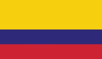 imagen de la bandera de colombia vector