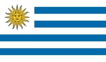 imagen de la bandera de uruguay vector