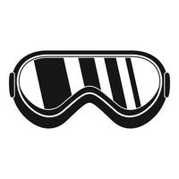 Protect goggles icon, simple style vector