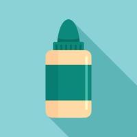 Vaping liquid icon, flat style vector