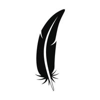 Print feather icon, simple style vector