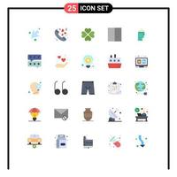 Set of 25 Modern UI Icons Symbols Signs for psychology hypnosis love hand grid Editable Vector Design Elements