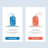 Bottle Cola Drink Usa  Blue and Red Download and Buy Now web Widget Card Template vector