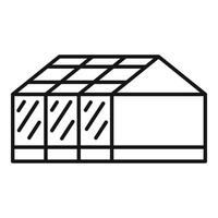 Home greenhouse icon, outline style vector