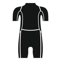 Diving wetsuit icon, simple style vector