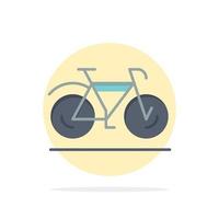 Bicycle Movement Walk Sport Abstract Circle Background Flat color Icon vector