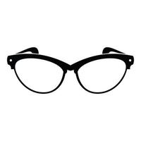 Optical lens icon, simple style. vector
