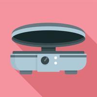 Modern waffle maker icon, flat style vector