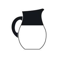 icono de jarra de leche, estilo simple vector