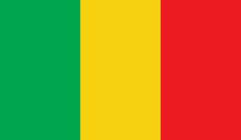 Mali flag image vector