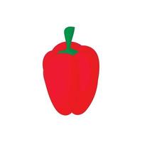 Red pepper icon, cartoon style vector