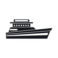 Great powerboat icon, simple style vector