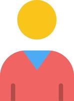 Avatar Interface User  Flat Color Icon Vector icon banner Template