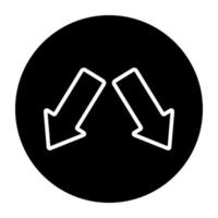 An icon design of arrows vector