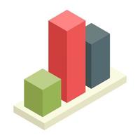 Perfect design icon of bar chart vector