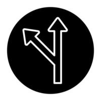 Trendy design icon of cross shuffle arrows vector