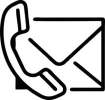 envelope icon in black vector image, illustration of envelope in black on white background, an envelope design on a white background