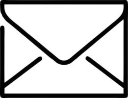 envelope icon in black vector image, illustration of envelope in black on white background, an envelope design on a white background