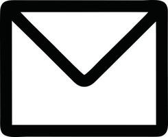 envelope icon in black vector image, illustration of envelope in black on white background, an envelope design on a white background