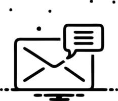 envelope icon in black vector image, illustration of envelope in black on white background, an envelope design on a white background