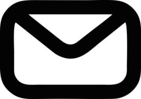 envelope icon in black vector image, illustration of envelope in black on white background, an envelope design on a white background