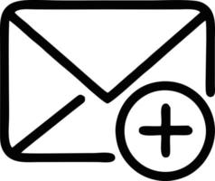 envelope icon in black vector image, illustration of envelope in black on white background, an envelope design on a white background