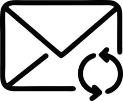 envelope icon in black vector image, illustration of envelope in black on white background, an envelope design on a white background