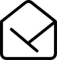 envelope icon in black vector image, illustration of envelope in black on white background, an envelope design on a white background