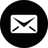 envelope icon in black vector image, illustration of envelope in black on white background, an envelope design on a white background