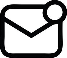 envelope icon in black vector image, illustration of envelope in black on white background, an envelope design on a white background