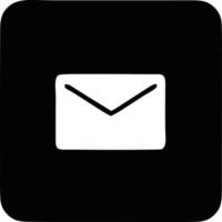 envelope icon in black vector image, illustration of envelope in black on white background, an envelope design on a white background