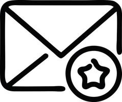 envelope icon in black vector image, illustration of envelope in black on white background, an envelope design on a white background