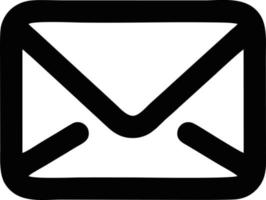 envelope icon in black vector image, illustration of envelope in black on white background, an envelope design on a white background