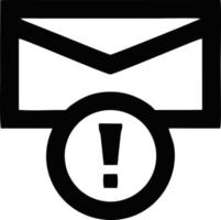 envelope icon in black vector image, illustration of envelope in black on white background, an envelope design on a white background