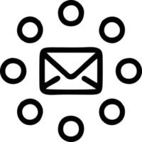 envelope icon in black vector image, illustration of envelope in black on white background, an envelope design on a white background