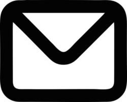 envelope icon in black vector image, illustration of envelope in black on white background, an envelope design on a white background