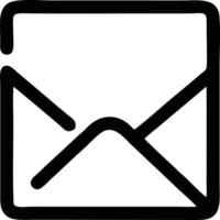 envelope icon in black vector image, illustration of envelope in black on white background, an envelope design on a white background