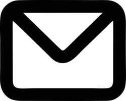 envelope icon in black vector image, illustration of envelope in black on white background, an envelope design on a white background